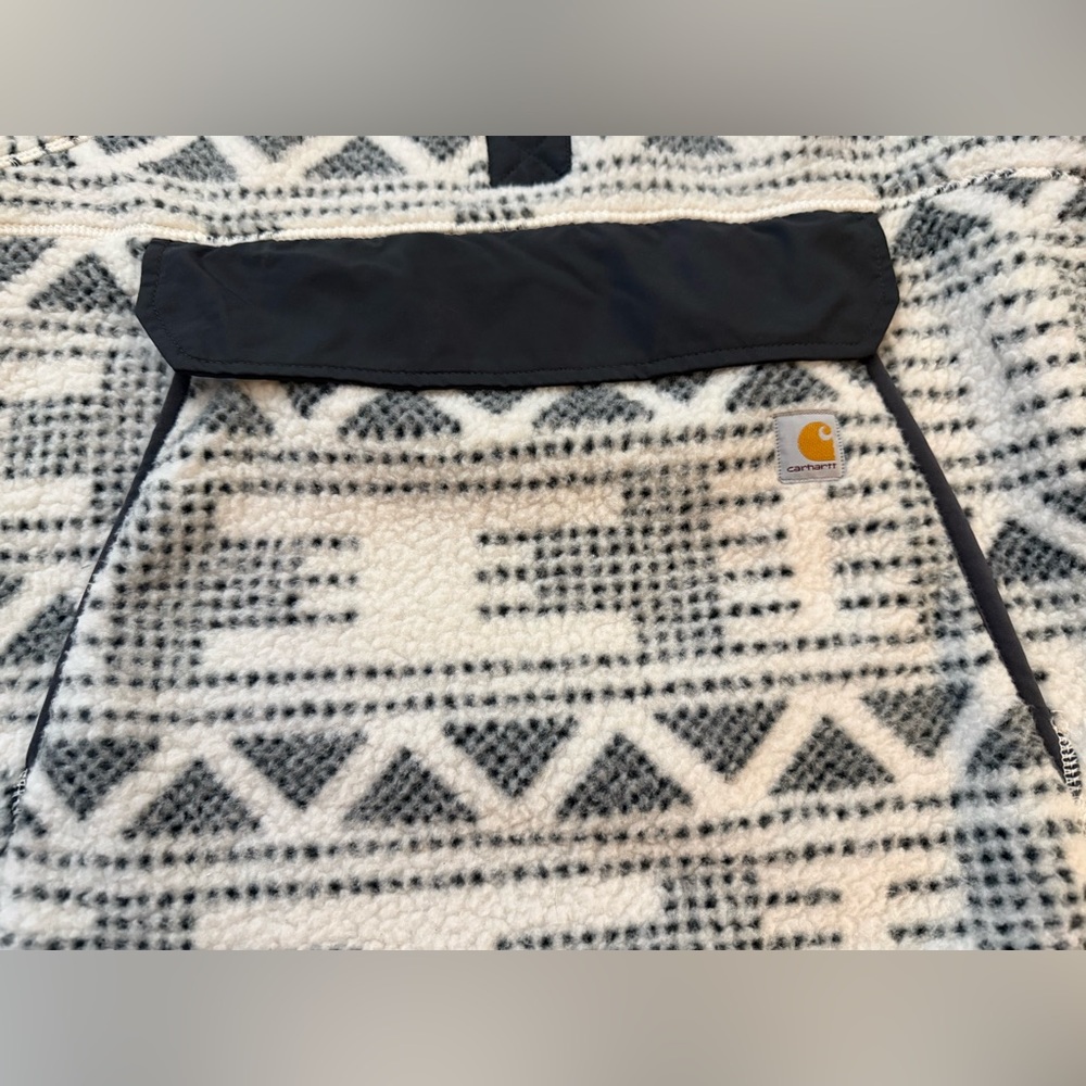 Carhartt Fleece Pullover Aztec Print Sz M - Picture 8 of 9